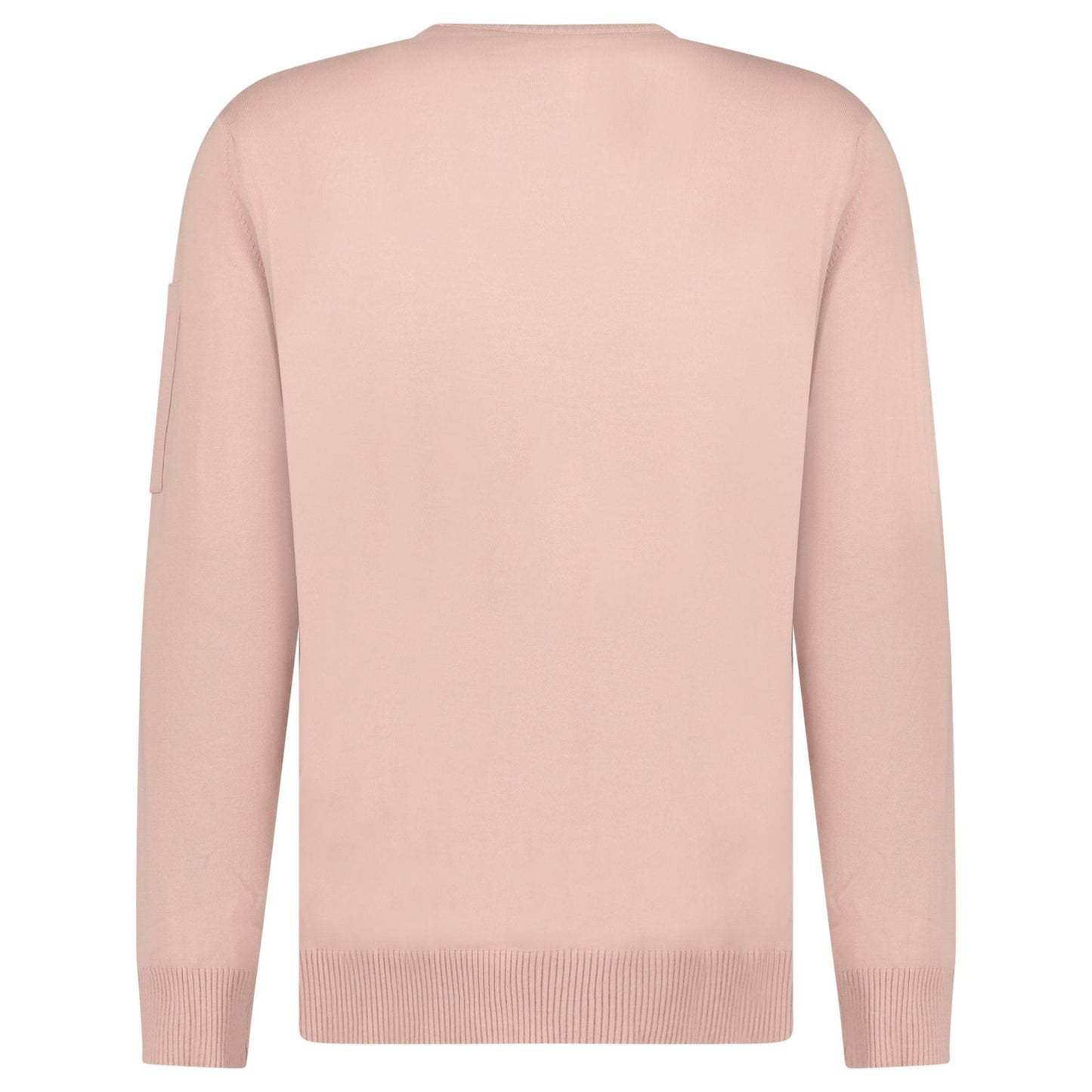 CP Company Cotton Crepe Crewneck Lens Knit in Misty Rose