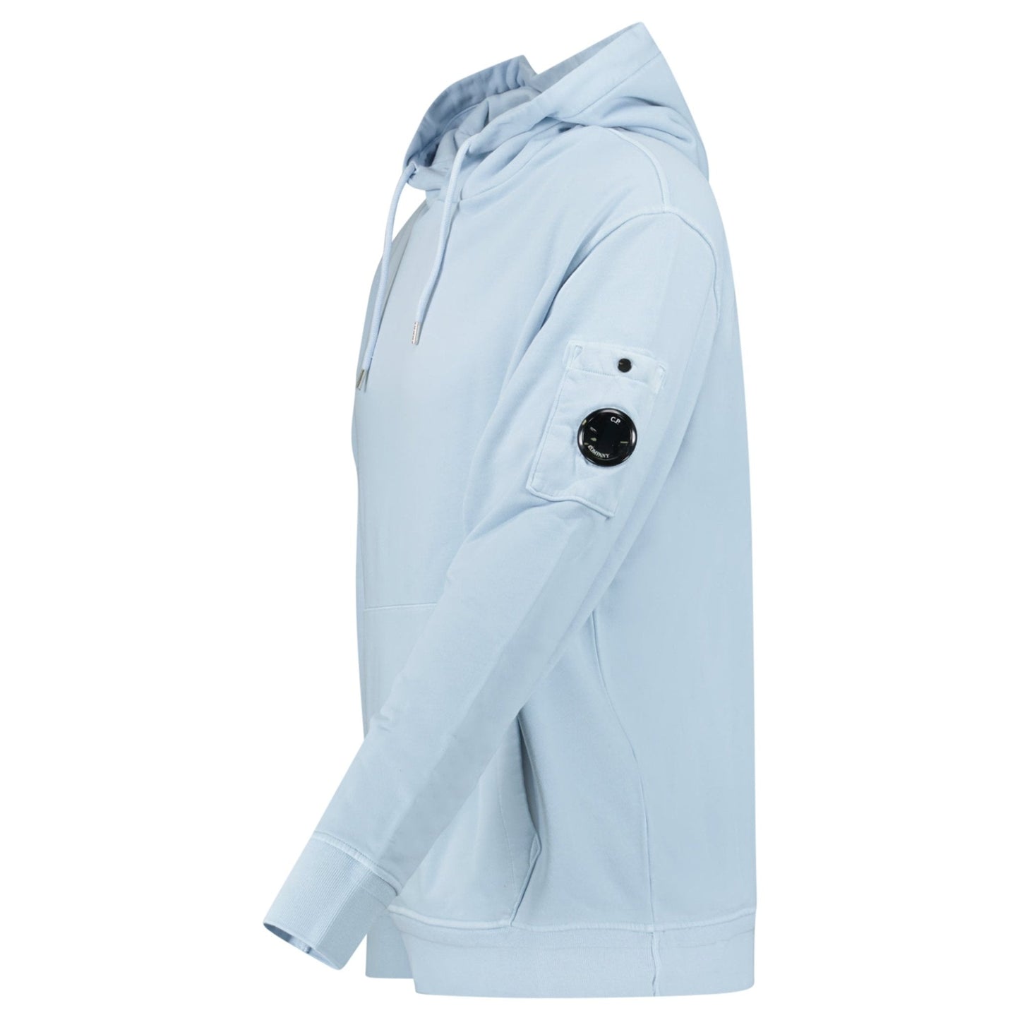 CP Company Lens Diagonal Raised Hooded Fleece Cerulean
