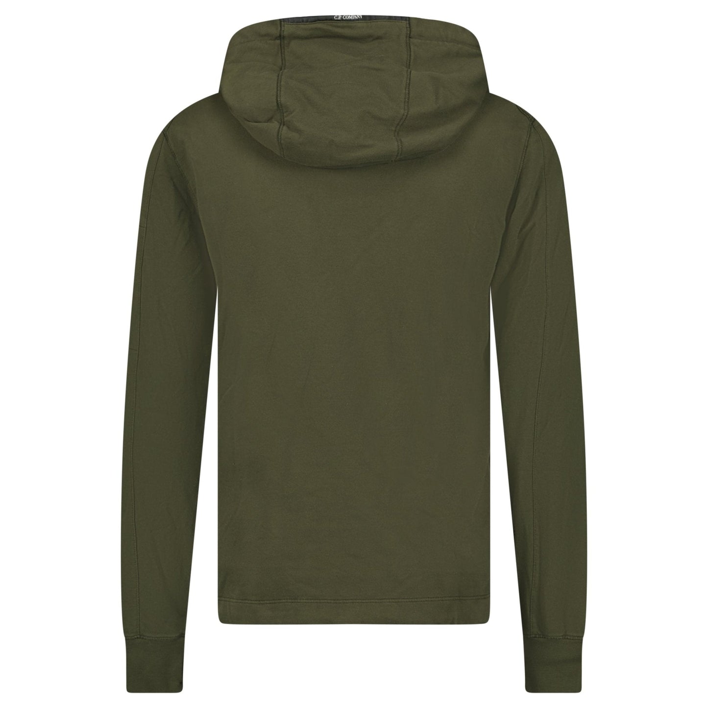 CP Company Hooded Lens Light Fleece Sweatshirt Khaki