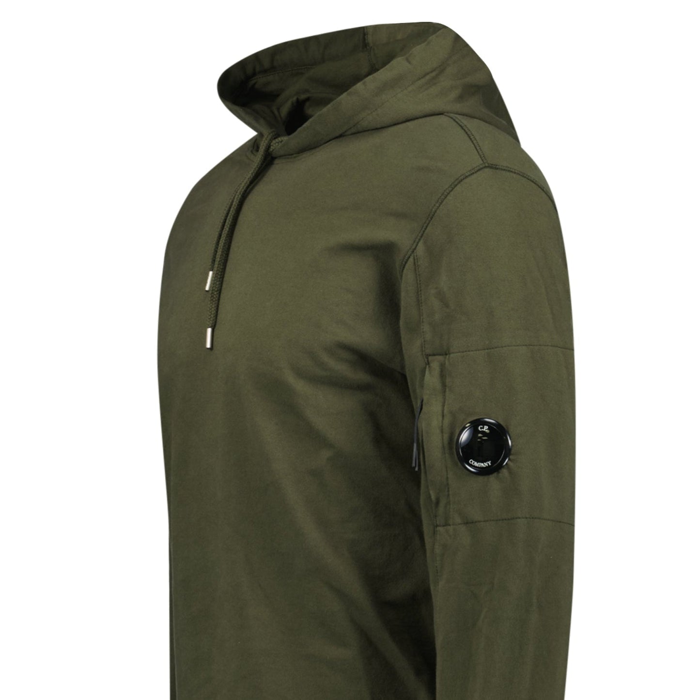 CP Company Hooded Lens Light Fleece Sweatshirt Khaki
