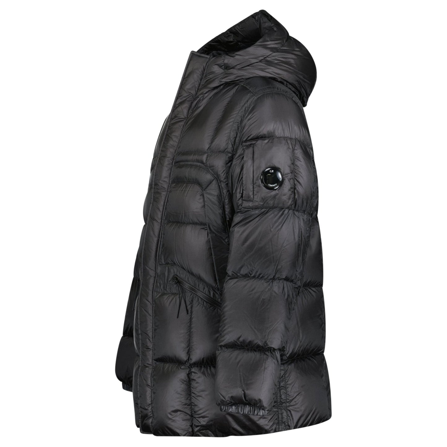 CP Company Long D.D. Shell Lens Down Jacket Black