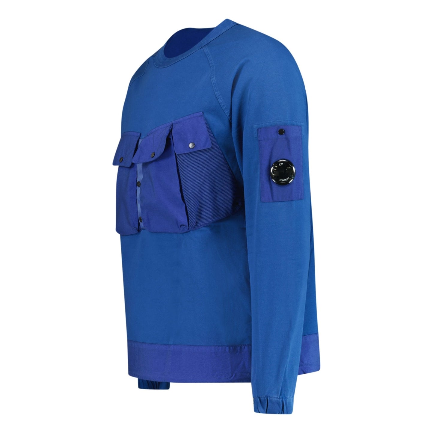 CP Company Mixed Heavy Lens Sweatshirt Blue