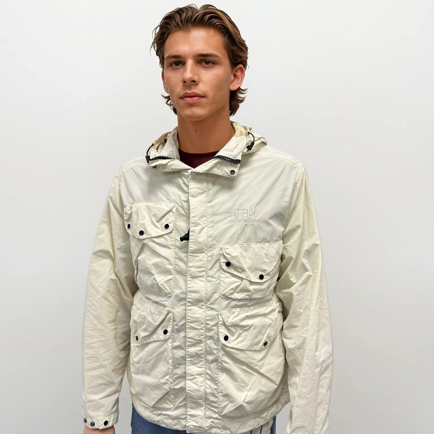 C.P. Company Pistachio Shell Flatt Nylon Goggle Jacket