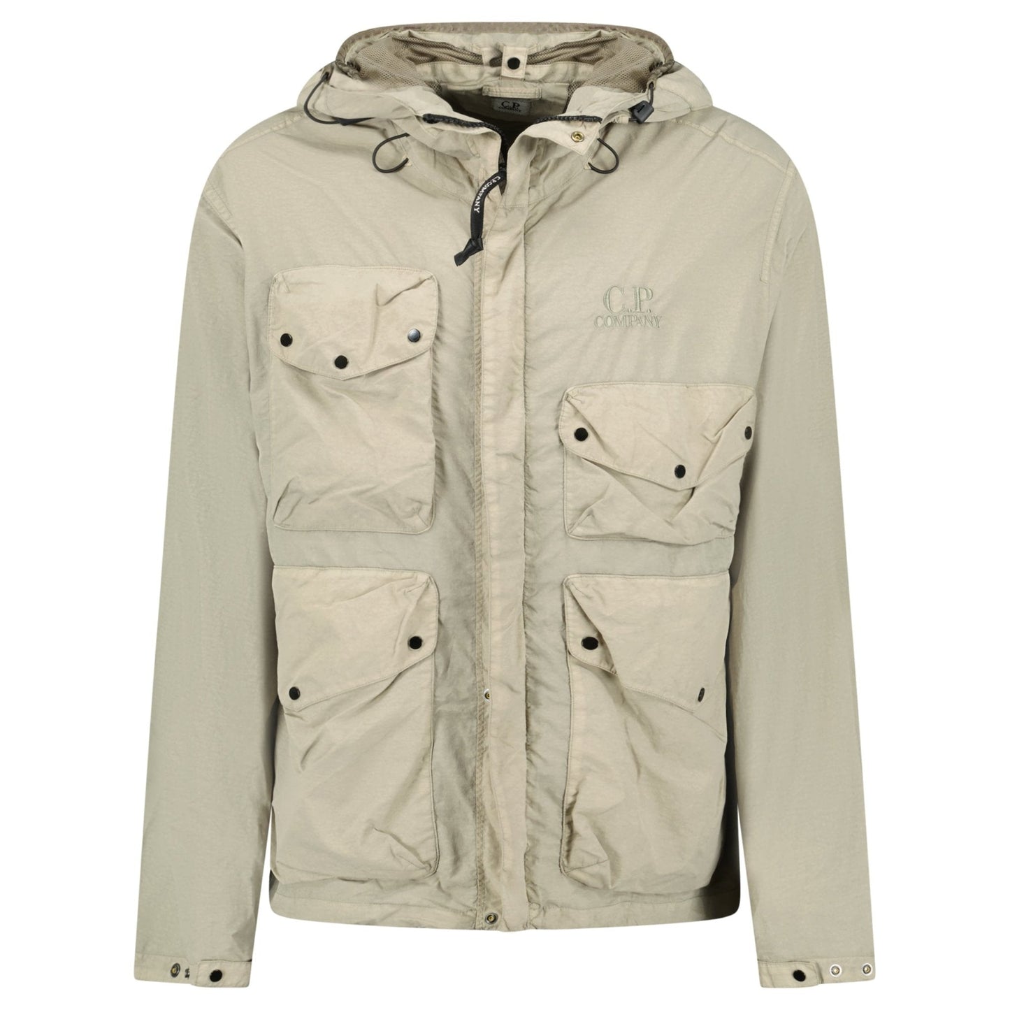 C.P. Company Vintage Khaki Flatt Nylon Goggle Jacket