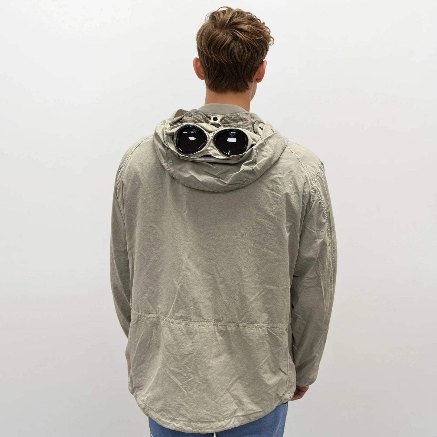 C.P. Company Vintage Khaki Flatt Nylon Goggle Jacket