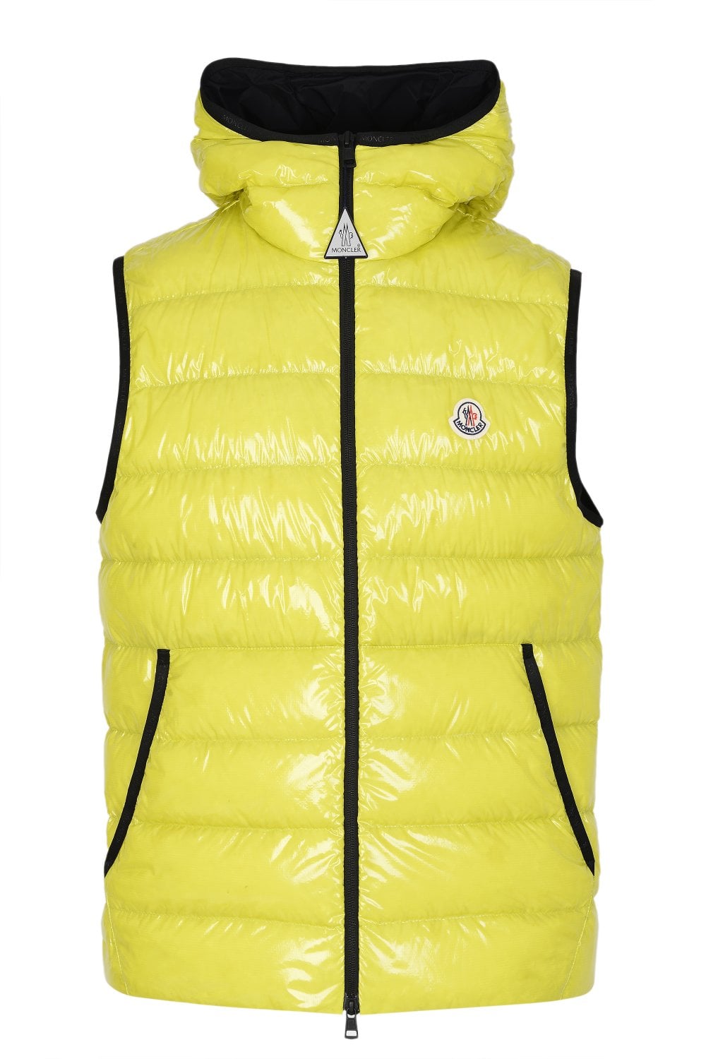 Moncler Lappe Gilet In Yellow
