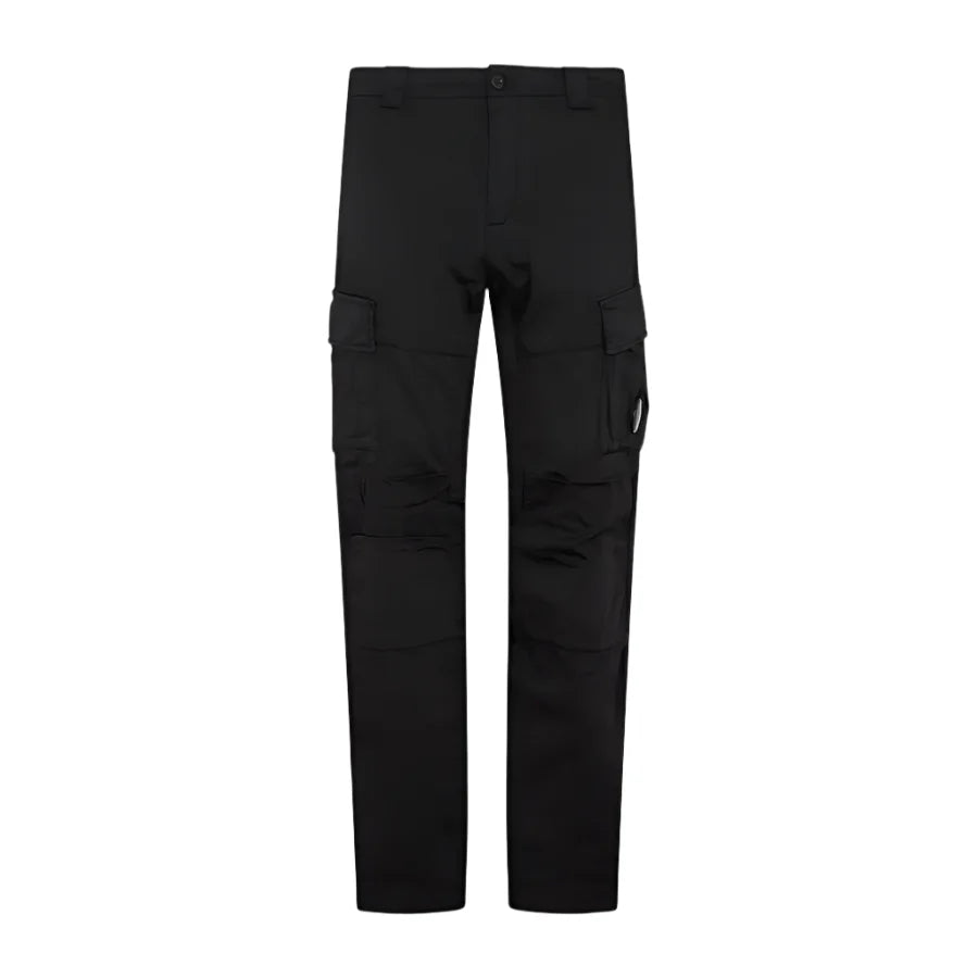 Cp Company 056A Stretch Sateen Cargo Pants In Black