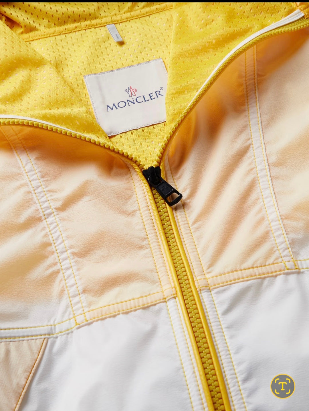 Moncler Doi Windbreaker In Yellow