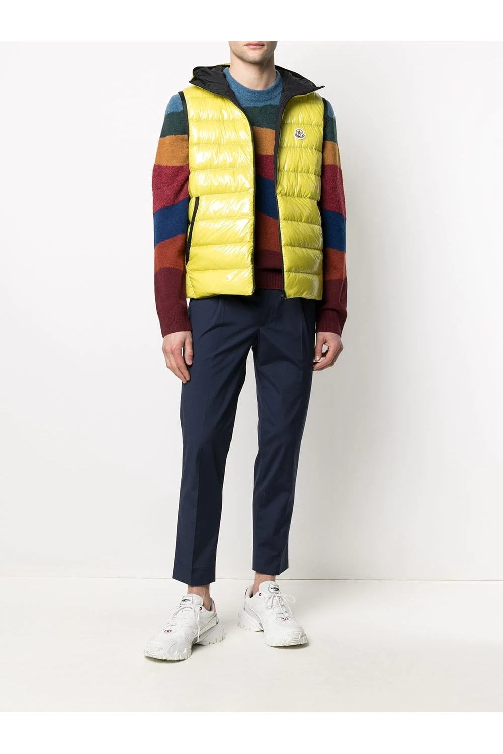 Moncler Lappe Gilet In Yellow