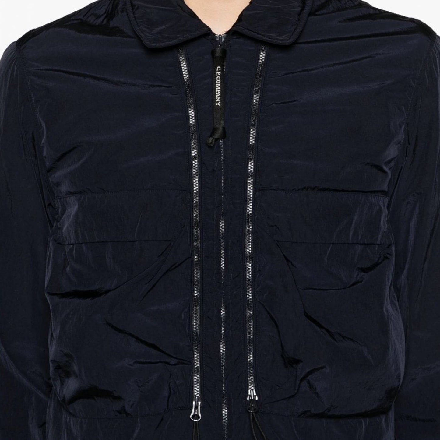 Cp Company Chrome-R Lens Overshirt in Navy