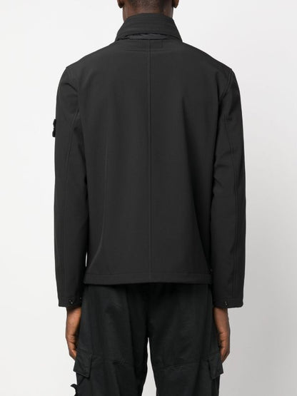 Stone Island A/W Soft Shell-R E.Dye Jacket Black