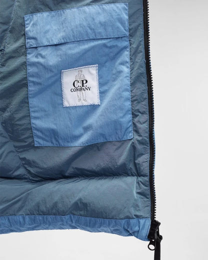Cp Company Chrome R Padded Down Jacket in Riviera Blue