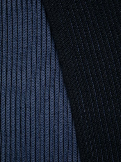 Stone Island Wool Scarf In Navy