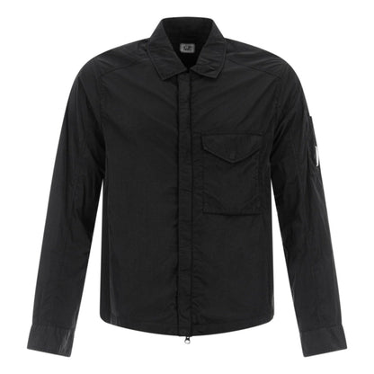 Cp Company 041A Chrome-R Overshirt In Black