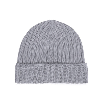 Cp Company Merino Wool Patch Logo Beanie in Grey M93