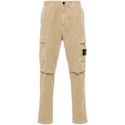 Stone Island Re-T Cargo Pants In Stucco
