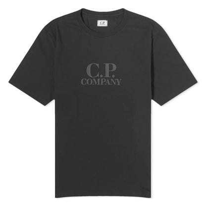 Cp Company Tonal Logo T-Shirt In Black