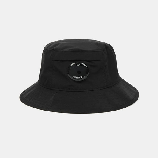 Cp Company Chrome-R Lens Bucket Hat in Black