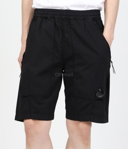 Cp Company Rip-Stop Lens Shorts in Black