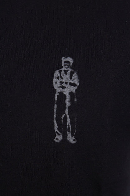 Cp Company Mercerized Cotton Sailor Logo T-Shirt in Black