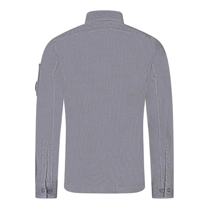 Cp Company Corduroy Button Up Shirt in Excalibur Grey