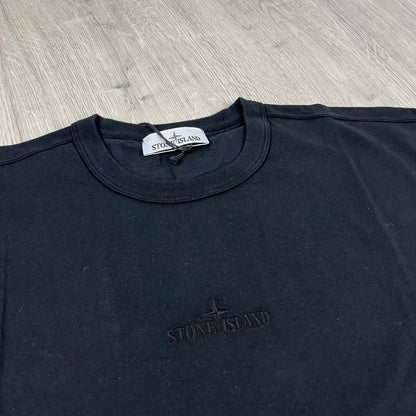 Stone Island Embroidered T-Shirt - Black
