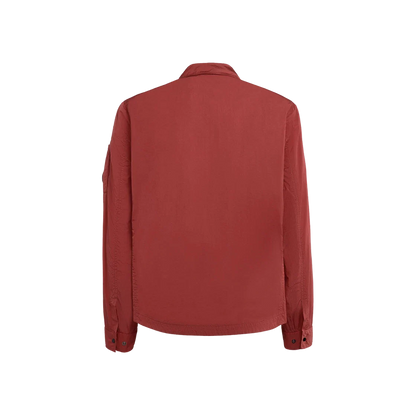 Cp Company Chrome-R Overshirt In 041A Red