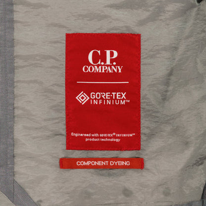 Cp Company Gore-Tex Infinium Mixed Lens Long Jacket in Griffin Grey