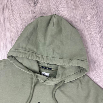 CP Company Raised Fleece Hoodie - Seagrass