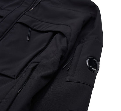 Cp Company A/W Shell-R Lens Chest Pocket Jacket In Black