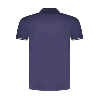 Cp Company Tacting Piquet Logo Polo Shirt In Medieval Blue