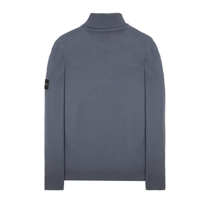 Stone Island Virgin Wool Turtleneck Sweatshirt in Dark Grey
