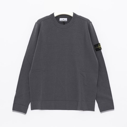 Stone Island Virgin Wool Sweatshirt in Dark Grey