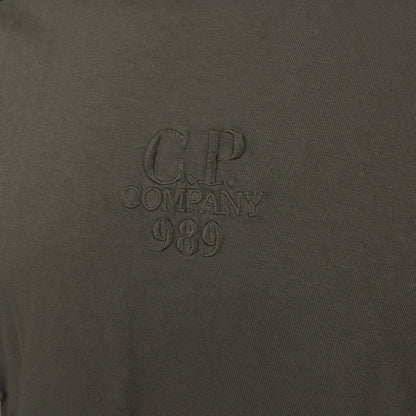 CP Company 20/1 Jersey Boxy Logo T-Shirt Grape Leaf