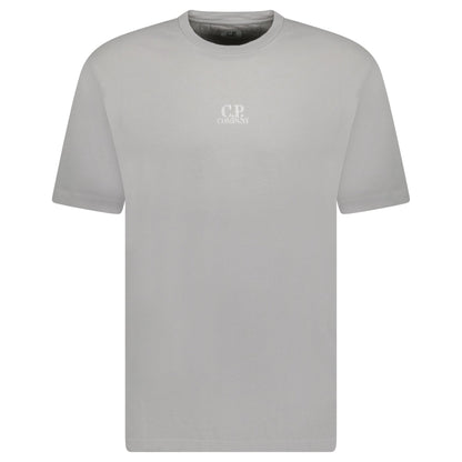 CP Company 24/1 Jersey Artisanal Three Cards T-Shirt in Grey