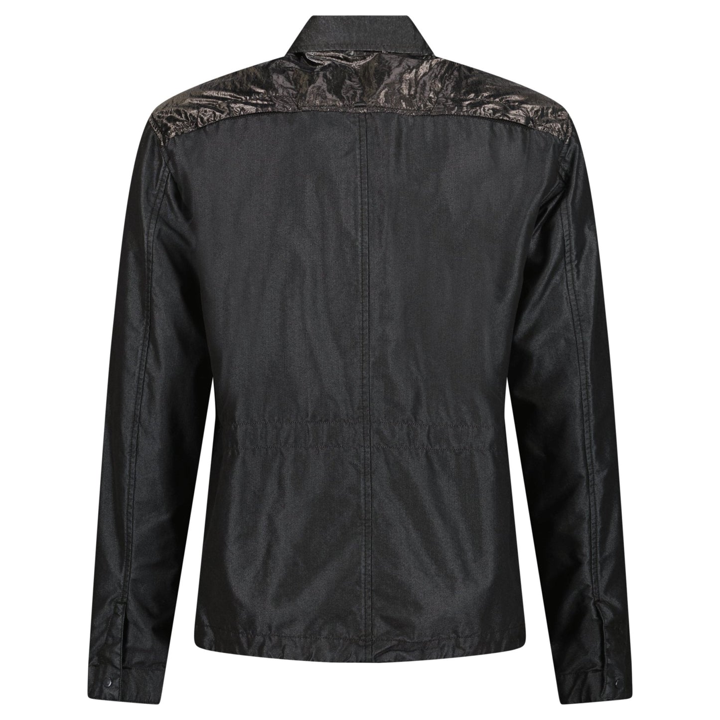 CP Company 50 Fili Tr-P Buttoned Kan D Panel Coach Jacket Black