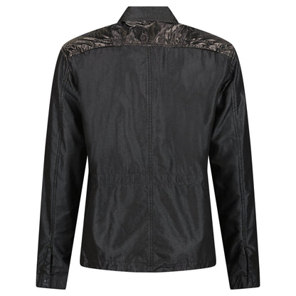 CP Company 50 Fili Tr-P Buttoned Kan D Panel Coach Jacket Black