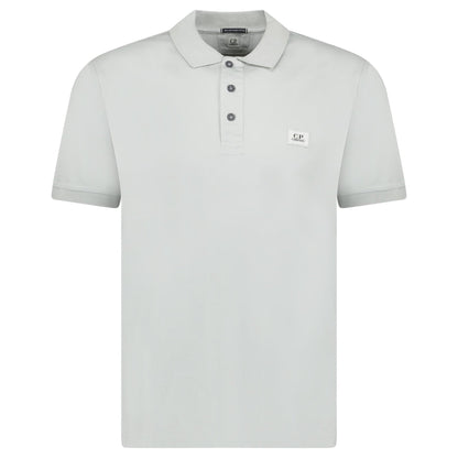 CP Company 70/2 Mercerized Polo Shirt in Blue Fox
