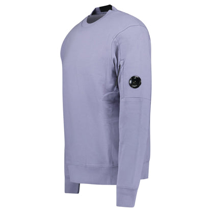 CP Company Arm Lens Diagonal Sweatshirt Lavender Violet
