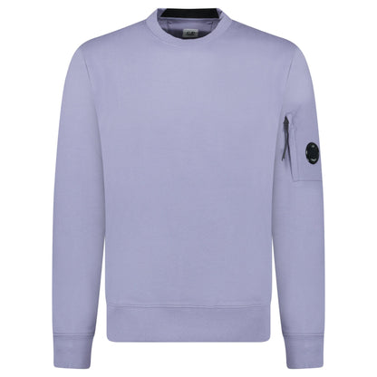 CP Company Arm Lens Diagonal Sweatshirt Lavender Violet