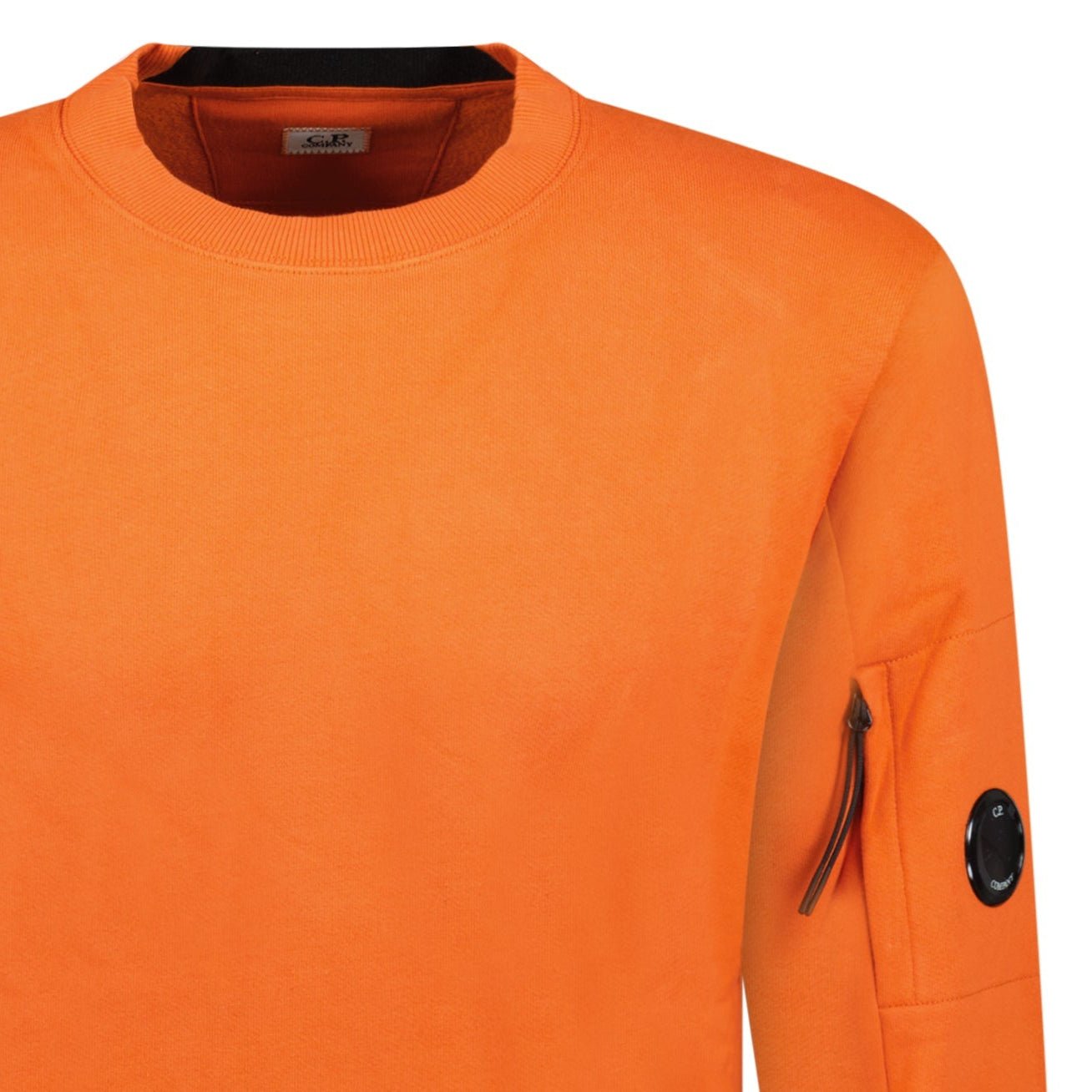 CP Company Arm Lens Diagonal Sweatshirt Orange