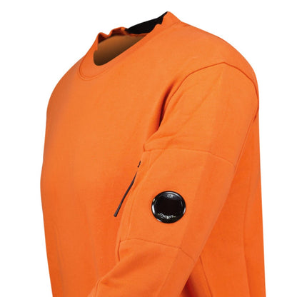 CP Company Arm Lens Diagonal Sweatshirt Orange