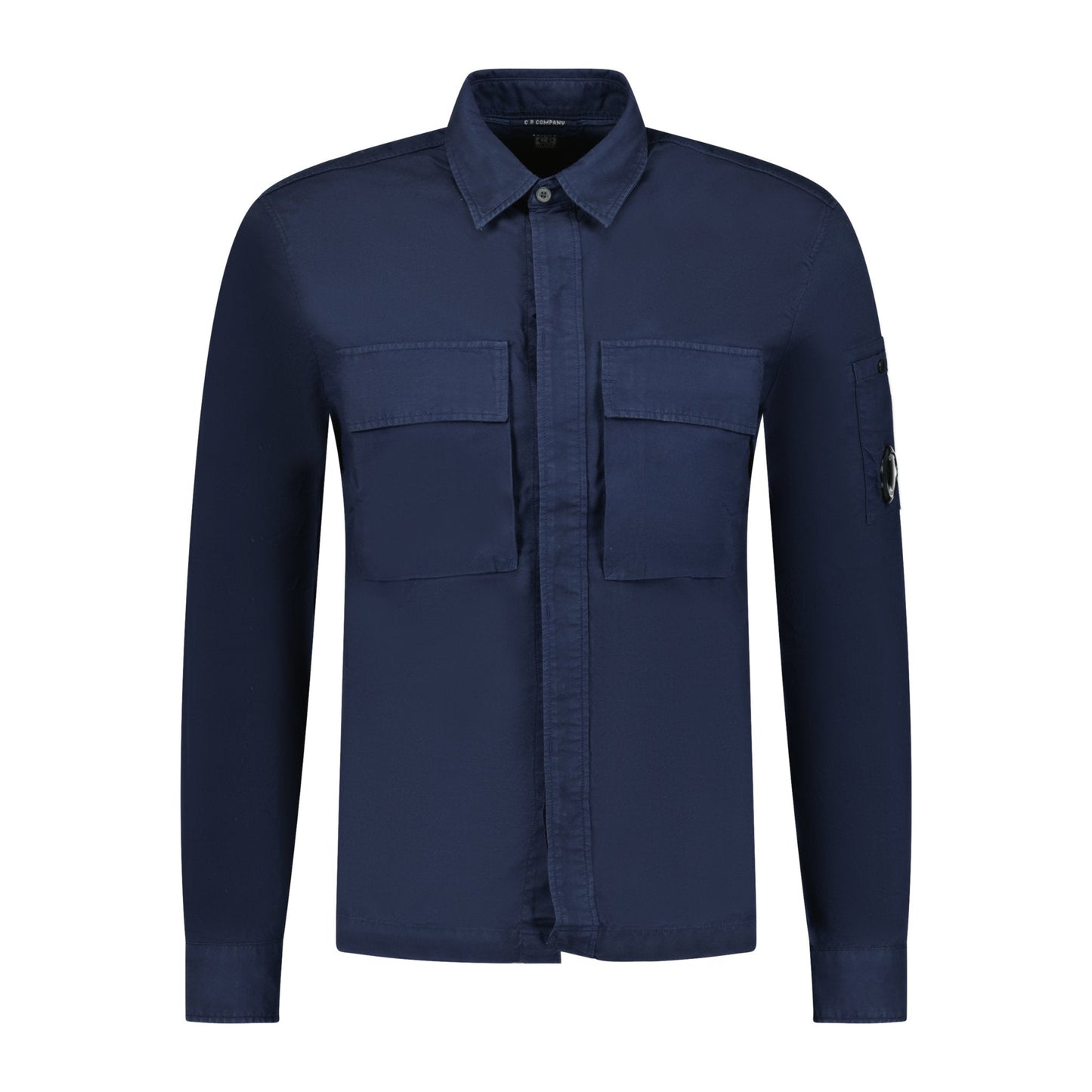 CP Company 'Broken Batavia' Zip Overshirt Navy