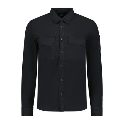 CP Company Button Up Lens Overshirt Black