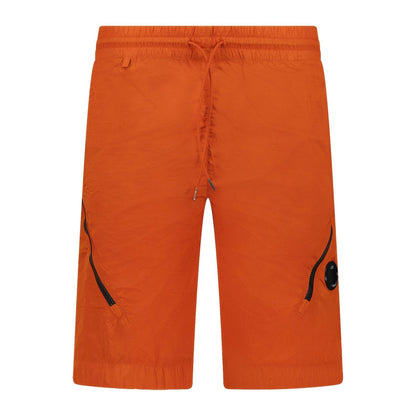 CP Company Chrome Lens Shorts Dark Orange