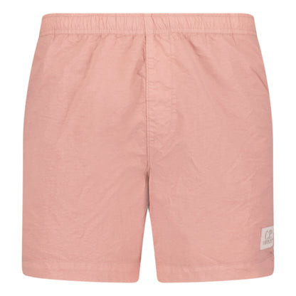 CP Company Chrome Patch Logo Swim Shorts Pink