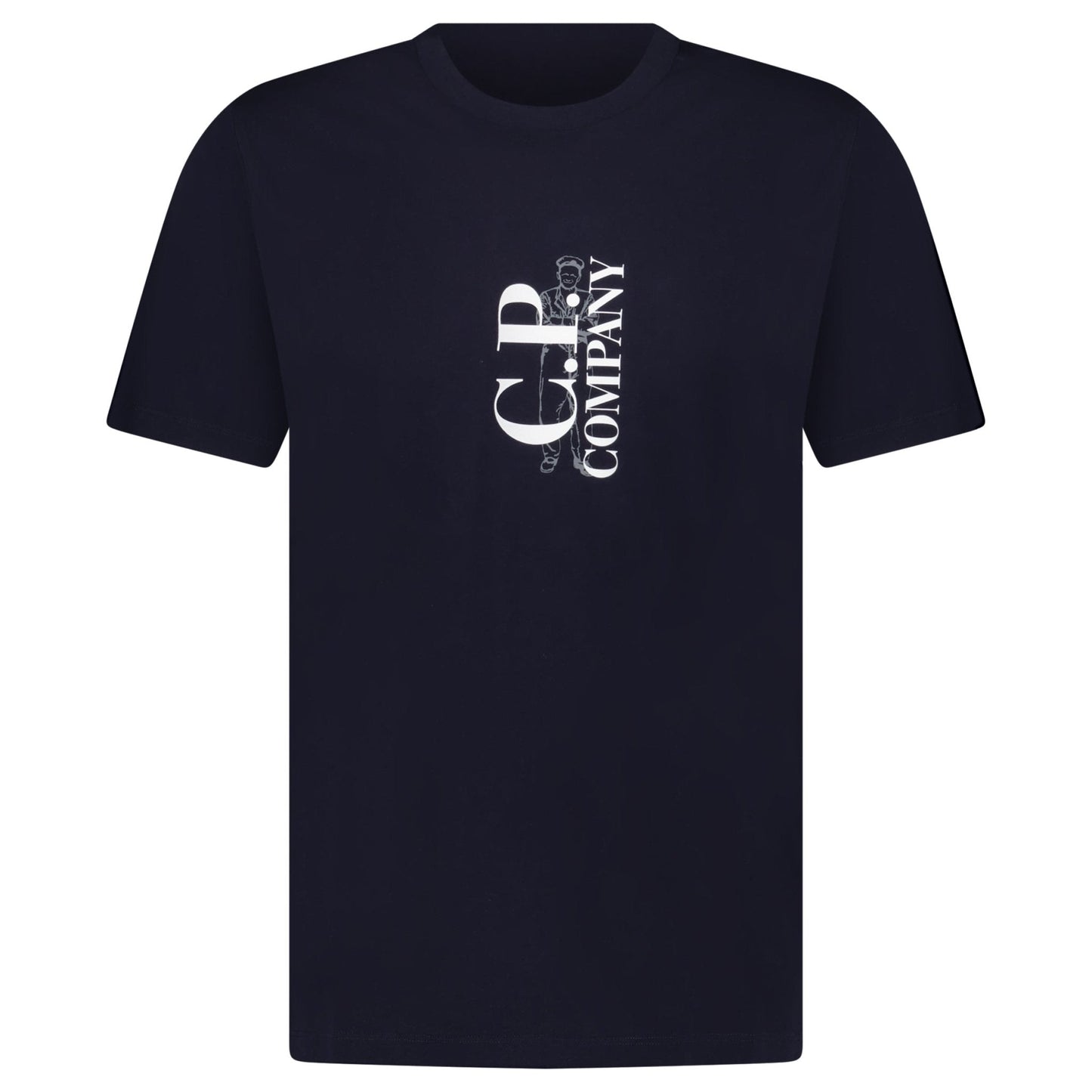CP Company 30/1 Sailor Logo T-Shirt Navy