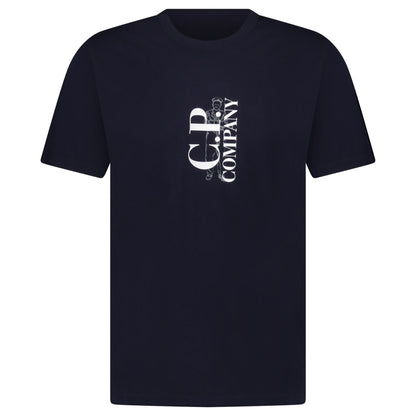 CP Company 30/1 Sailor Logo T-Shirt Navy