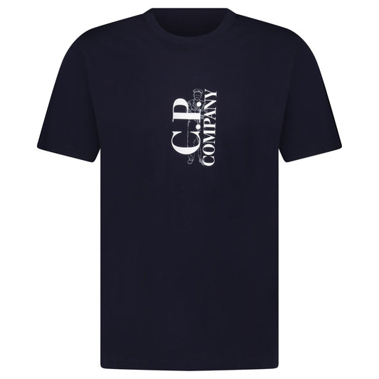 CP Company 30/1 Sailor Logo T-Shirt Navy