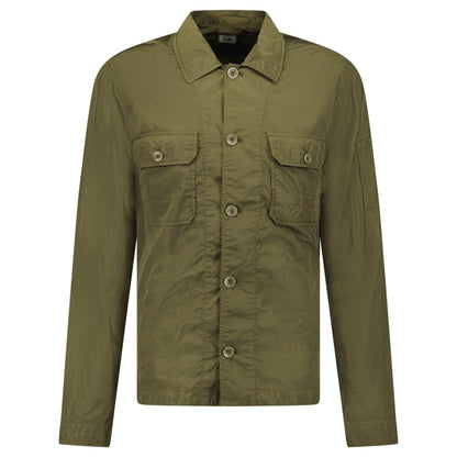 C.P. Company Chrome-R Button-Up Jacket Khaki